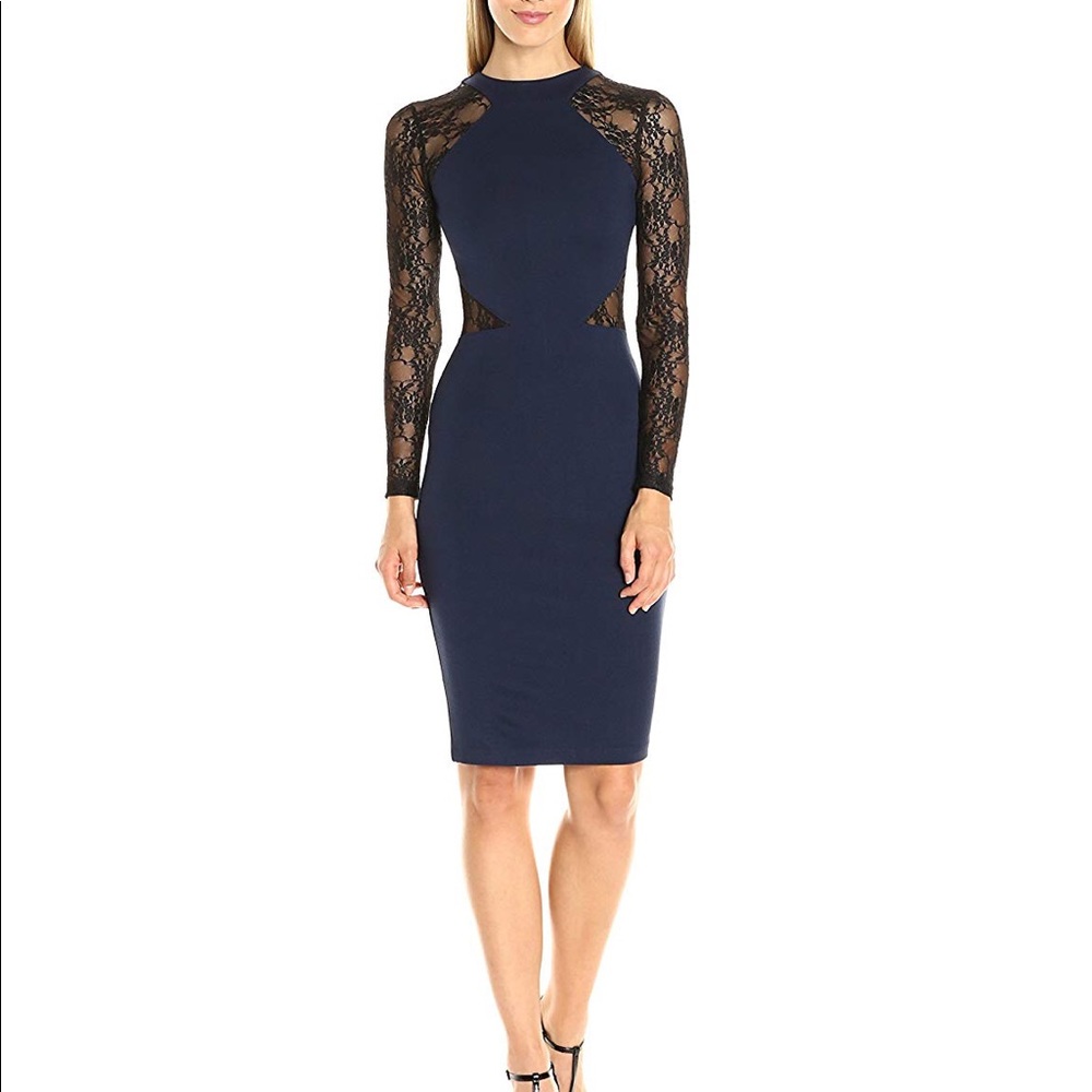 French Connection | Viven Lace Long Sleeve Dress